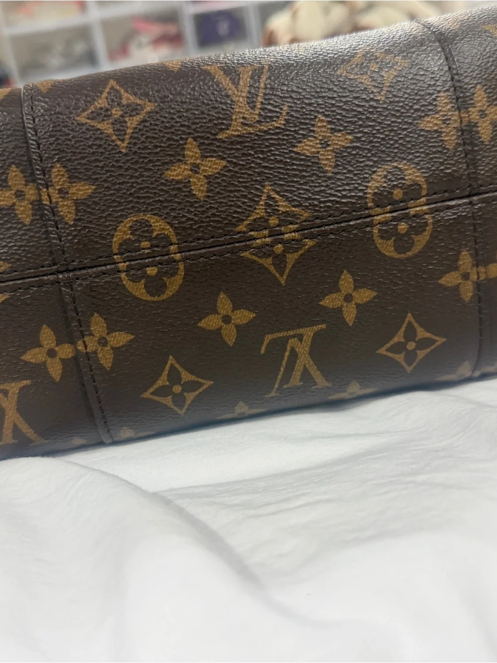 Louis Vuitton Millie  Brown Monogram Canvas Hobo Shoulder Bag